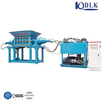 Double Shaft Shredder with PLC Control 42CrMo Blade and Hydraulic Power for Plastic Recycling