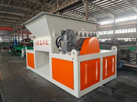Triturador de quatro eixos de alto torque, baixo ruído e alta eficiência para processamento de sucata