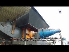 Máquina trituradora de eixo duplo para triturar tambor de óleo de metal/carcaça